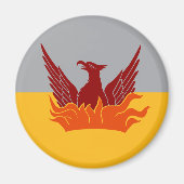 SF Fog & Gold Flag Magnet (Voorkant)