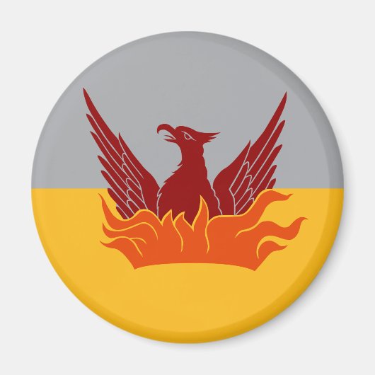 SF Fog & Gold Flag Magnet (Voorkant)