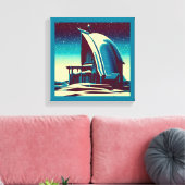 SF Futuristische Kerk 1 Canvas Afdruk (Insitu (Woonkamer))