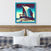 SF Futuristische Kerk 1 Canvas Afdruk (Insitu (Slaapkamer))