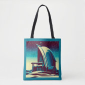 SF Futuristische Kerk 1 Tote Bag (Voorkant)