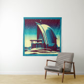 SF Futuristische Kerk 1 Wandkleed (In situ)