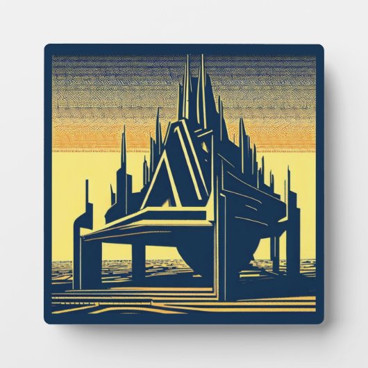 SF Futuristische Kerk 2 Fotoplaat (Voorkant)