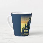 SF Futuristische Kerk 2 Latte Mok (Linkerhoek)