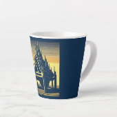 SF Futuristische Kerk 2 Latte Mok (Rechterhoek)