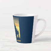 SF Futuristische Kerk 2 Latte Mok (Rechts)