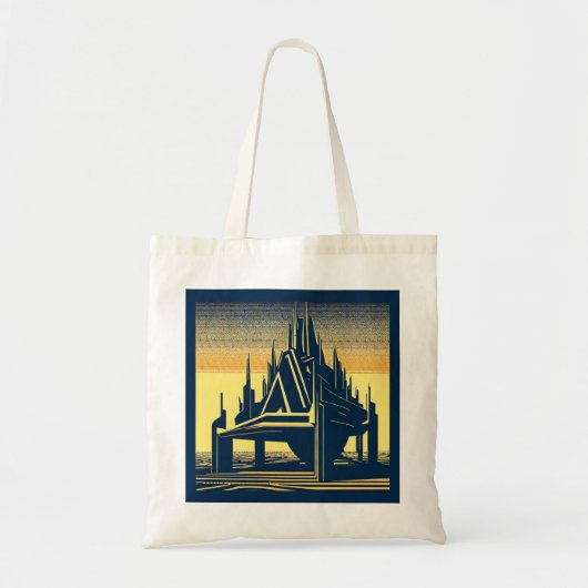 SF Futuristische Kerk 2 Tote Bag (Voorkant)