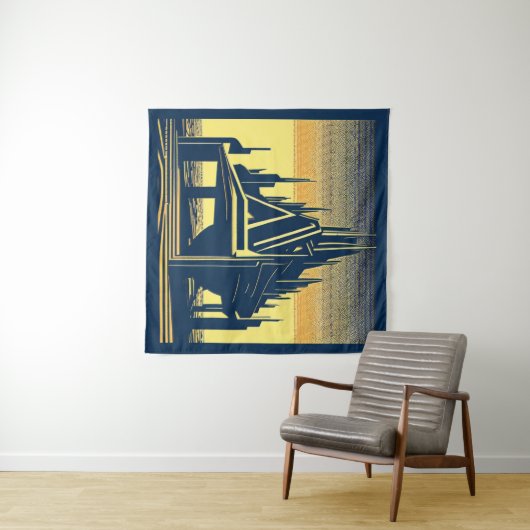 SF Futuristische Kerk 2 Wandkleed (In Situ (horizontaal))