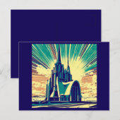 SF Futuristische Kerk 3 Briefkaart (Voorkant / Achterkant)