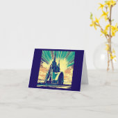 SF Futuristische Kerk 3 Kaart (Gele Bloem)