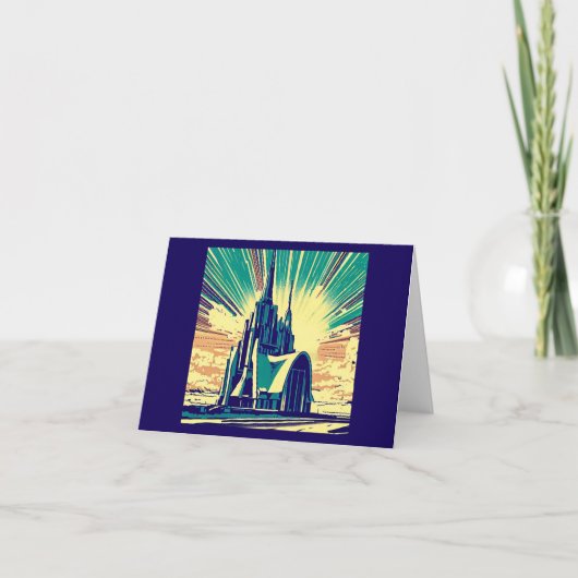 SF Futuristische Kerk 3 Kaart (Voorkant)