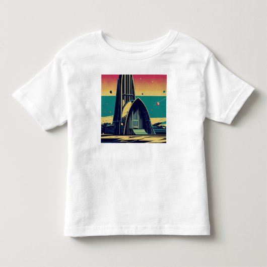SF Futuristische Kerk 3 Kinder Shirts (Voorkant)