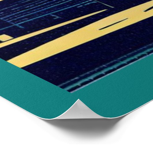 SF Futuristische Kerk 3 Poster (Hoek)