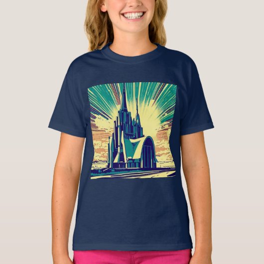 SF Futuristische Kerk 3 T-shirt (Voorkant)