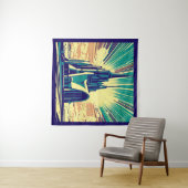 SF Futuristische Kerk 3 Wandkleed (In Situ (horizontaal))