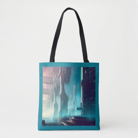 SF Futuristische Stad 1 Tote Bag (Voorkant)