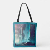 SF Futuristische Stad 1 Tote Bag (Achterkant)