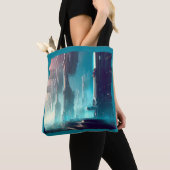 SF Futuristische Stad 1 Tote Bag (Dichtbij)