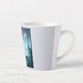 SF Futuristische Stad 2 Latte Mok (Rechts)