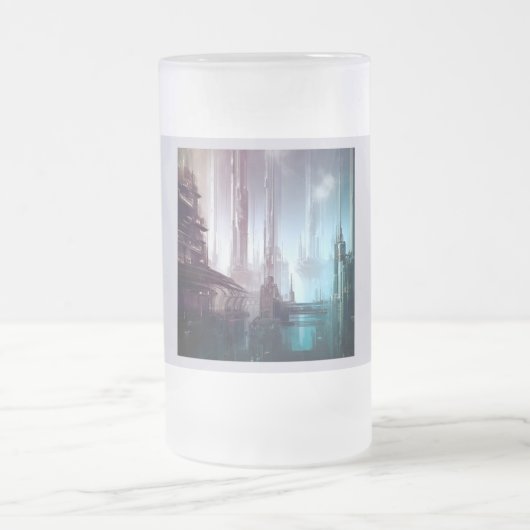 SF Futuristische Stad 2 Matglas Bierpul (Center)