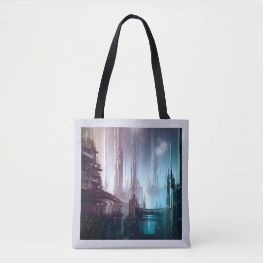SF Futuristische Stad 2 Tote Bag (Voorkant)