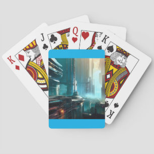 SF Futuristische Stad (3) Pokerkaarten