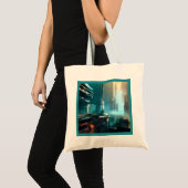 SF Futuristische Stad 3 Tote Bag (Voorkant (product))