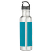 SF Futuristische Stad Woodcut 1 Waterfles (Achterkant)