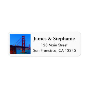 SF Golden Gate Bridge #7-2 Return Address Labels