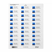 SF Golden Gate Bridge #7 Retouradreslabels Etiket (Full Sheet)