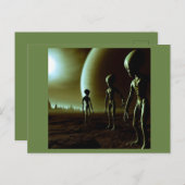 SF Grijze Aliens 1 Briefkaart (Voorkant / Achterkant)