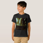 SF Grijze Aliens 1 T-shirt (Voorkant volledig)