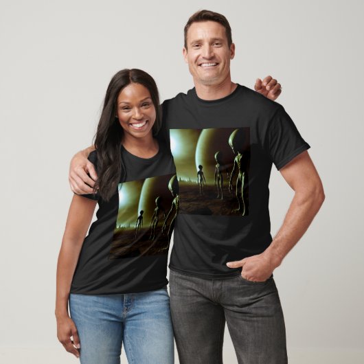 SF Grijze Aliens 1 T-shirt (Unisex)