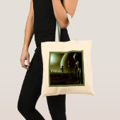 SF Grijze Aliens 1 Tote Bag (Voorkant (product))