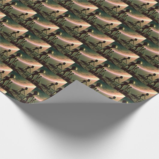 SF Grijze Aliens 2 Cadeaupapier (Hoek)