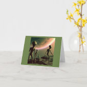 SF Grijze Aliens 2 Kaart (Gele Bloem)