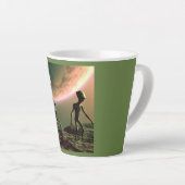 SF Grijze Aliens 2 Latte Mok (Rechterhoek)