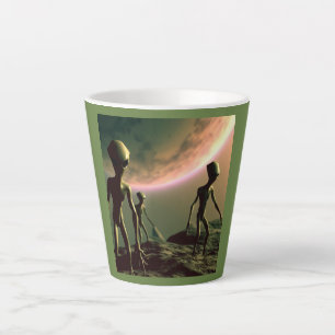 SF Grijze Aliens 2 Latte Mok