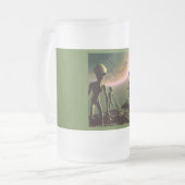 SF Grijze Aliens 2 Matglas Bierpul (Voorkant links)
