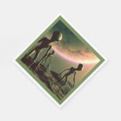 SF Grijze Aliens 2 Servet (Hoek)