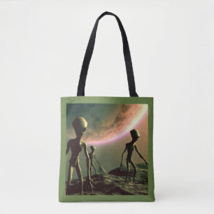SF Grijze Aliens 2 Tote Bag