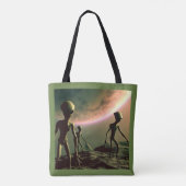 SF Grijze Aliens 2 Tote Bag (Achterkant)