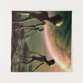 SF Grijze Aliens 2 Wandkleed (Voorkant (horizontaal))