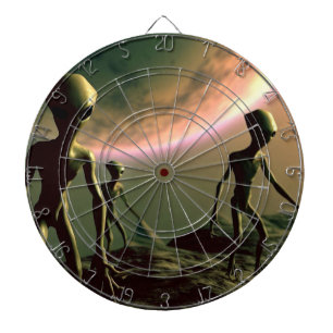 SF Grijze Aliens op Alien Planet (2) Dartbord