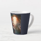 SF Hero aan boord van ruimteschip 1 Latte Mok (Rechterhoek)