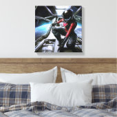 SF Hero aan boord van ruimteschip 2 Canvas Afdruk (Insitu (Slaapkamer))