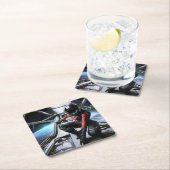 SF Hero aan boord van ruimteschip 2 Kartonnen Onderzetters (Insitu)