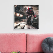 SF Hero aan boord van ruimteschip 3 Canvas Afdruk (Insitu (Woonkamer))