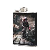 SF Hero aan boord van ruimteschip 3 Heupfles (Links)