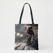 SF Hero aan boord van ruimteschip 3 Tote Bag (Voorkant)